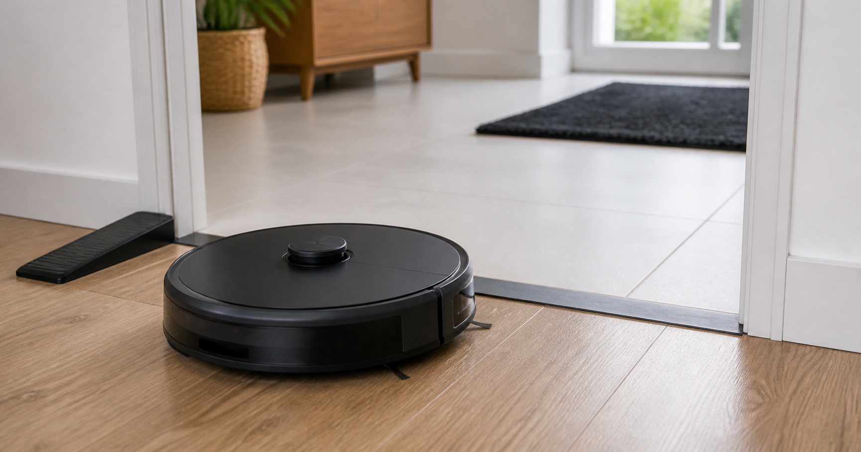 Illustration de la situation : Ecovacs (Deebot) : franchissement de seuil et compatibilité