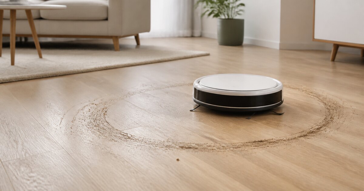 Illustration de la situation : Robot aspirateur qui tourne en rond : causes et solutions